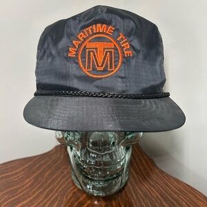 Vintage Martime Tire Rope Snapback Nylon Hat